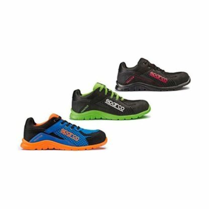 Calzado de Seguridad Sparco Practice 07517 Negro/Verde (Talla 42) - Imagen 2