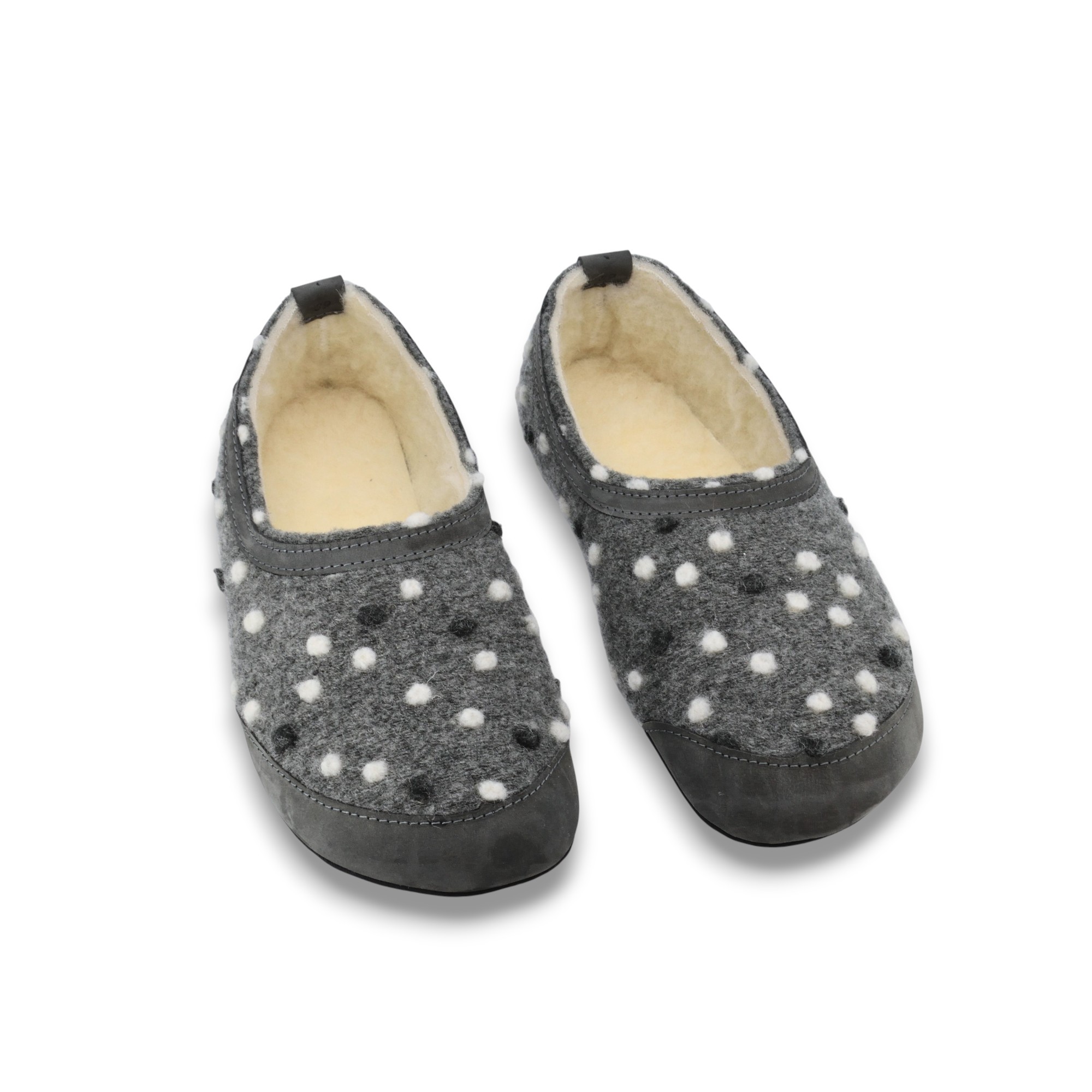 Barefoot Slippers Poksa – Grey Dots - Image 2