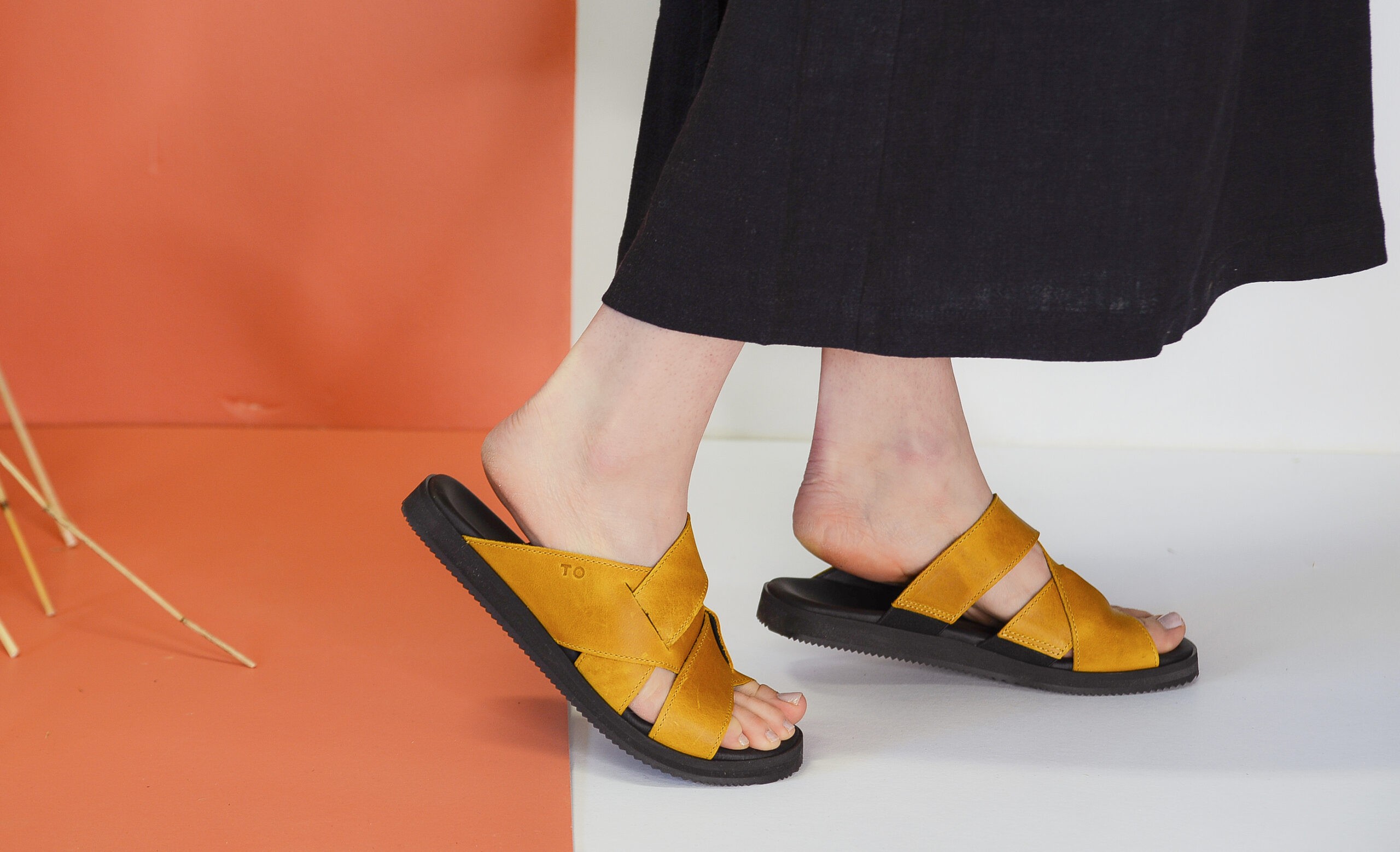 Helsinki Sandals for Her - Ocre - Image 3