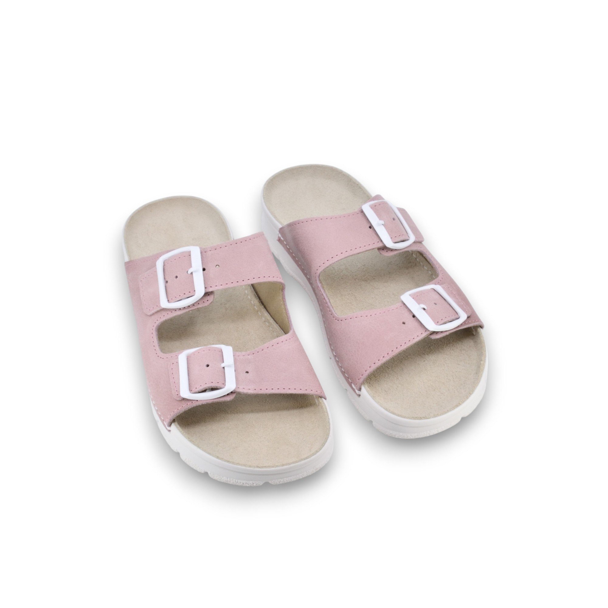 Meeliku Leather Sandals – Pink/White - Image 2